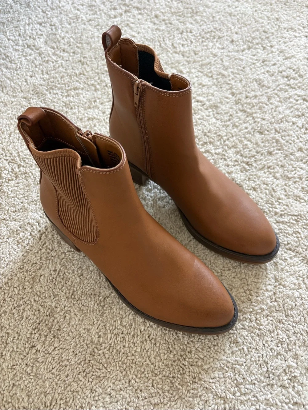 Sonoma Cognac Brown Chelsea Ankle Boots
